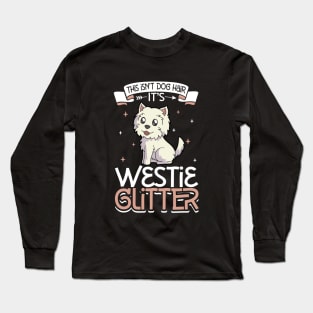 Westie glitter Long Sleeve T-Shirt